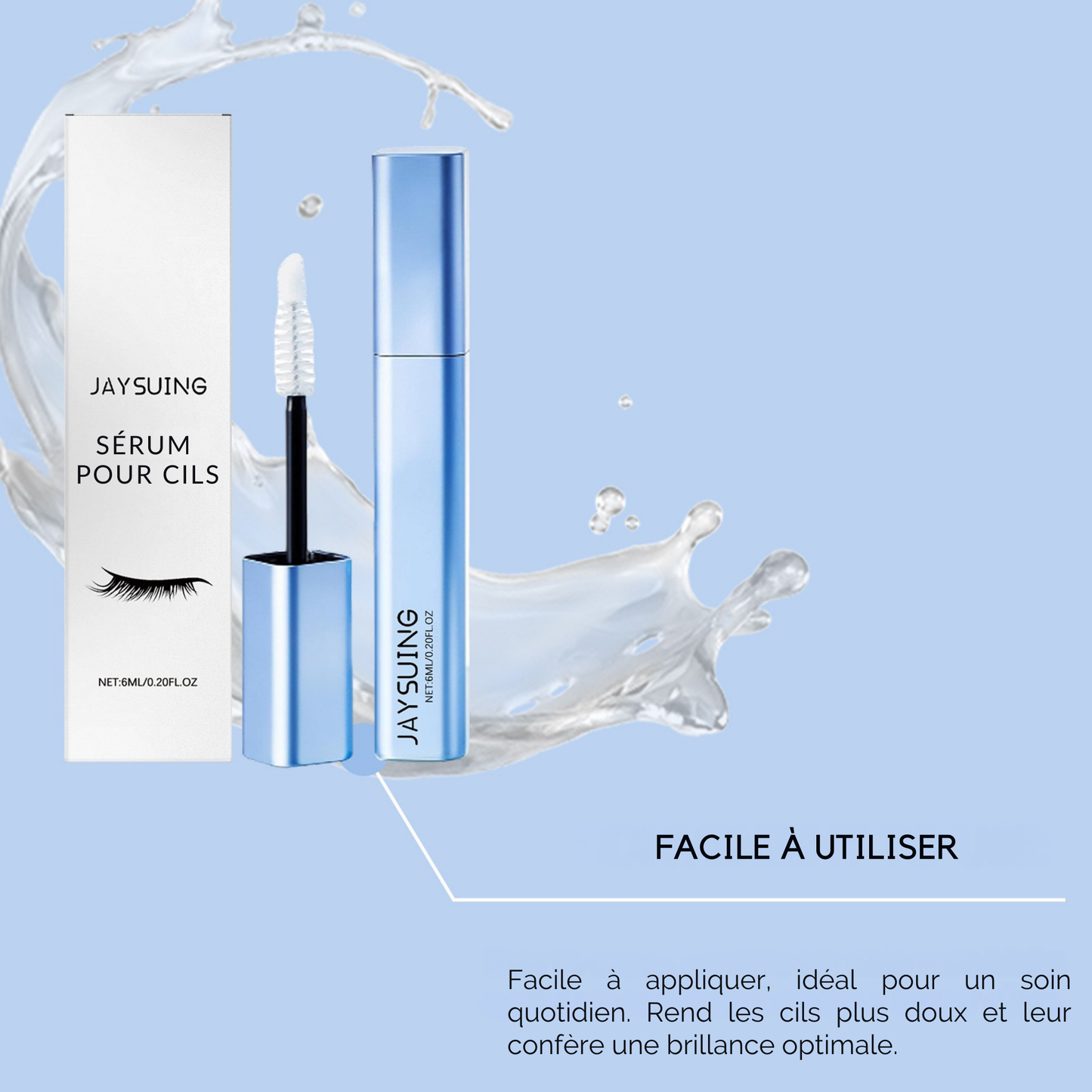 Sérum Croissance Cils JAYSUING – Longueur, Densité & Hydratation