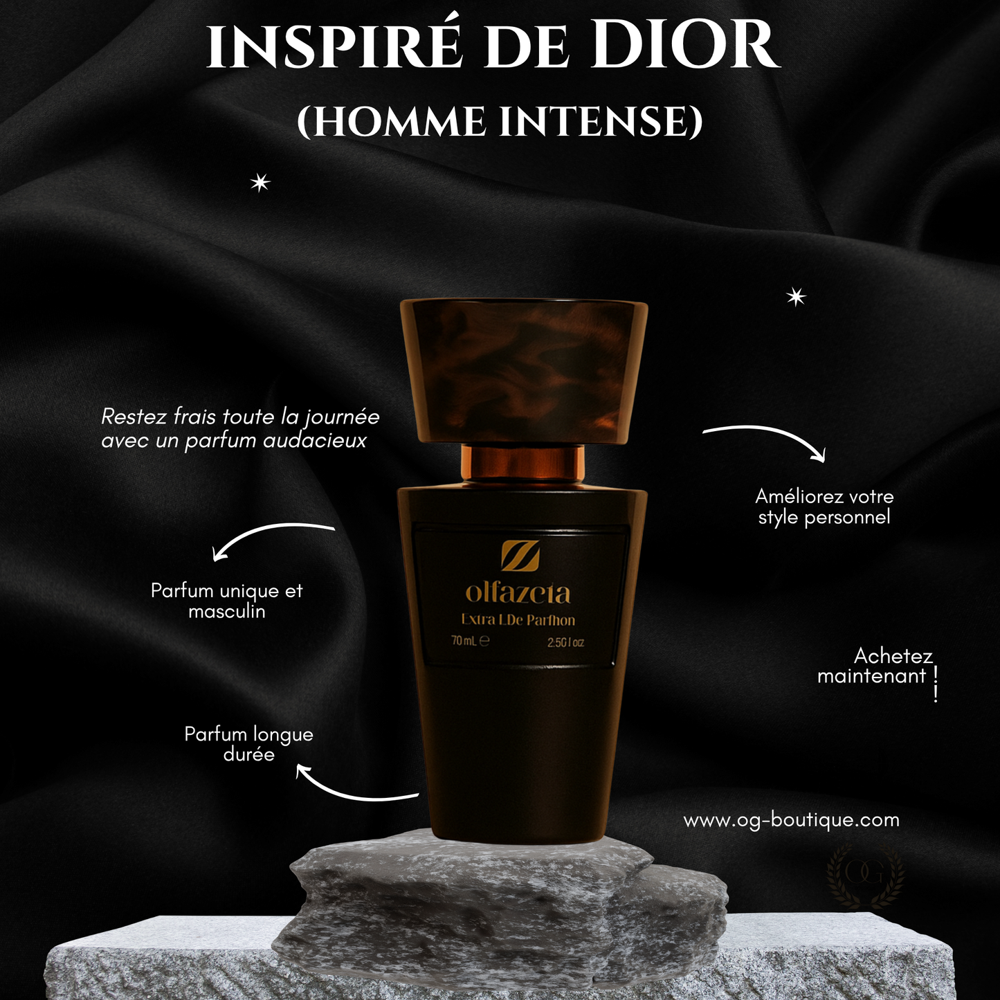 PARFUM HOMME – N° 136 - Dupe inspiré par Homme Intense - DIOR - essence 30%