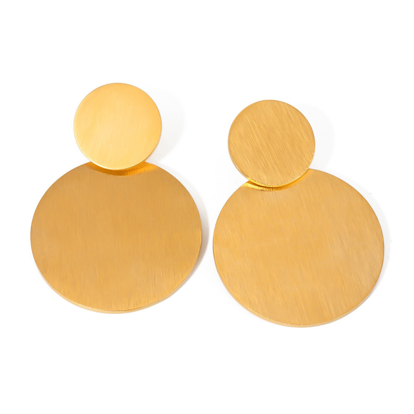 Boucles d’Oreilles Clous Cercle – Acier Inoxydable Géométrique Chic