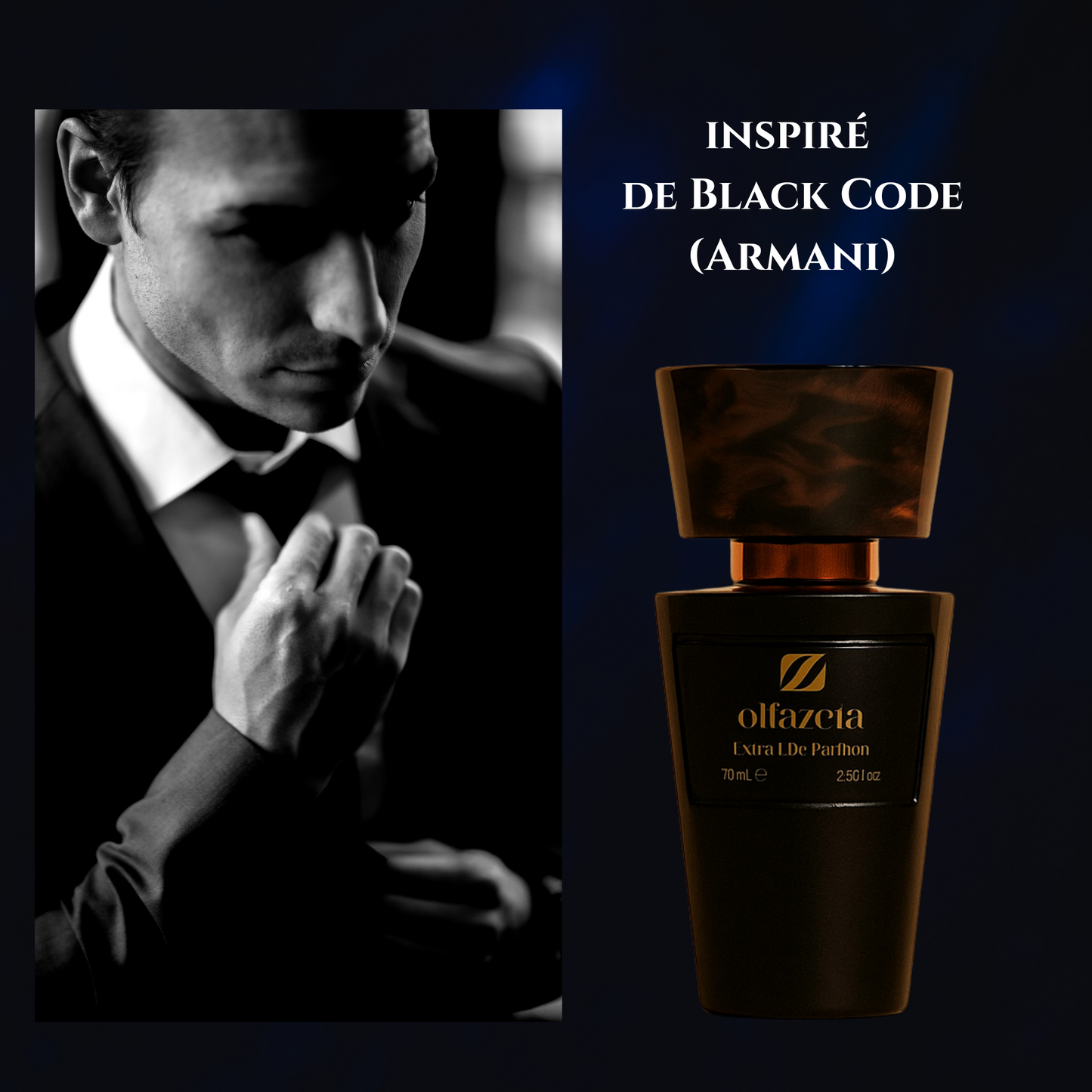 PARFUM HOMME – N° 033 - Dupe inspiré par Black Code - Giorgio Armani - essence 30%