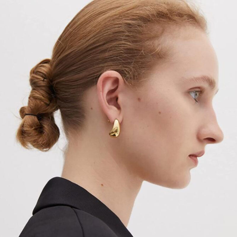 Boucles d’Oreilles Goutte d’Eau – Élégance Minimaliste & Qualité Inoxydable