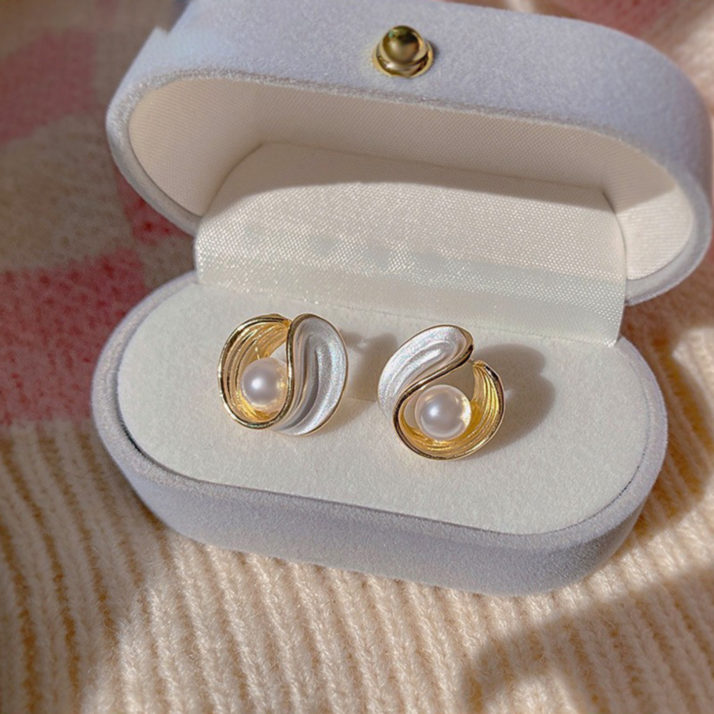 Boucles d'oreilles Ciel étoilé & Sables mouvants – Élégance intemporelle