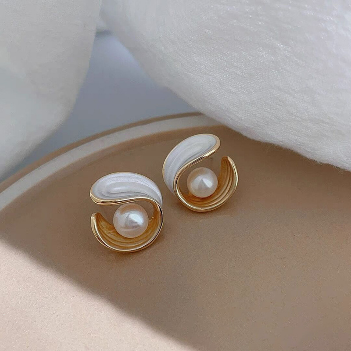 Boucles d'oreilles Ciel étoilé & Sables mouvants – Élégance intemporelle