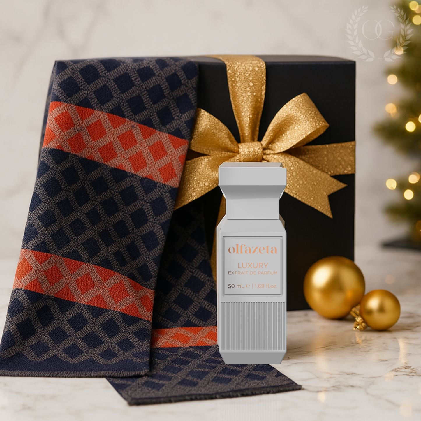 Coffret Cadeau Prestige – Écharpe Cachemire Homme & Parfum CHOGAN - Mixte Luxury