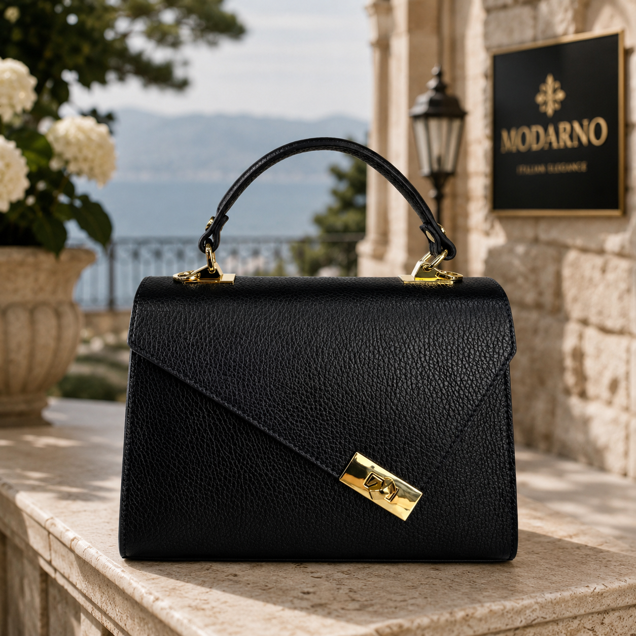 Sac Marina – Sac à Main Femme en Cuir Véritable Italien