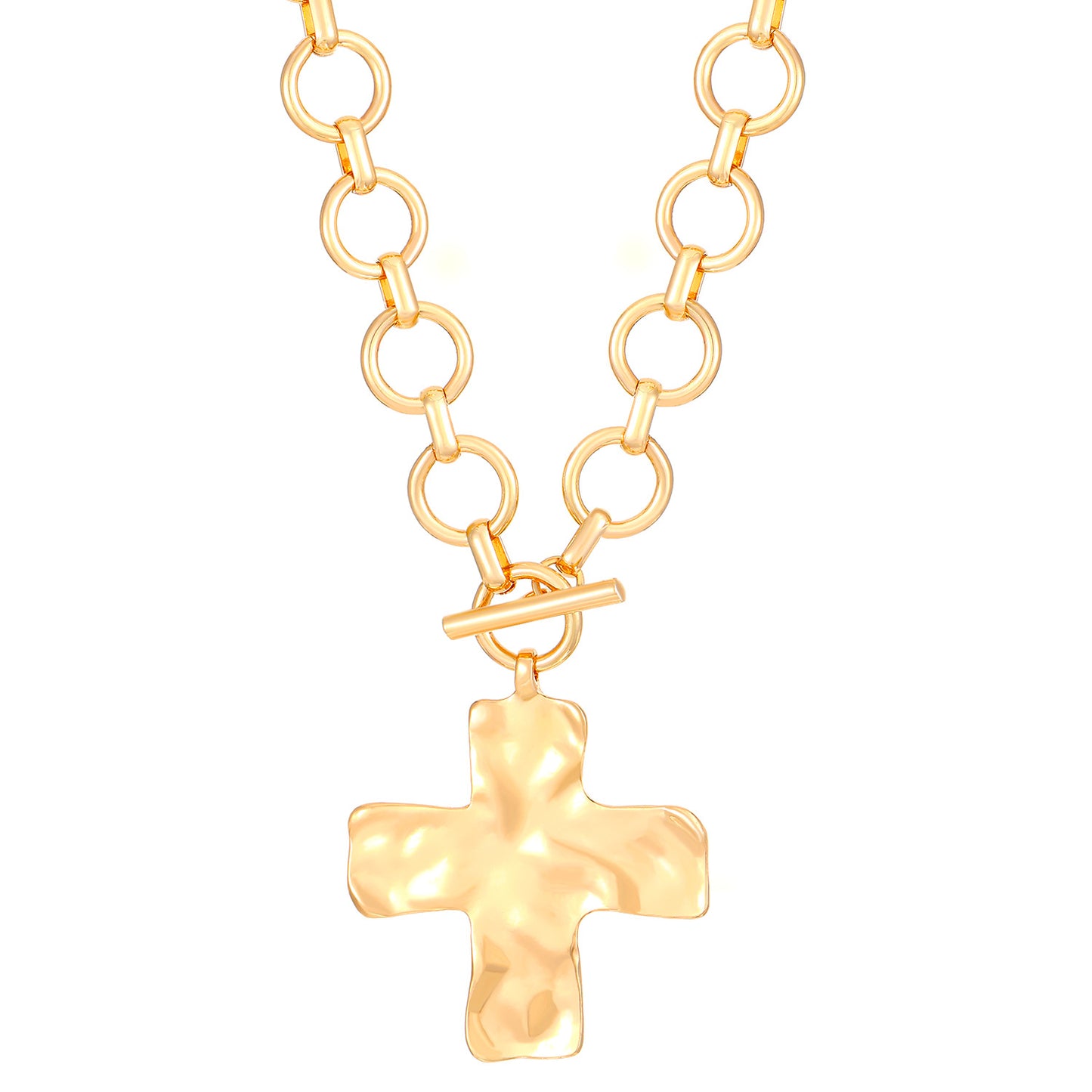 Ensemble Collier Croix Style Européen & Américain – Chaîne Clavicule en Alliage