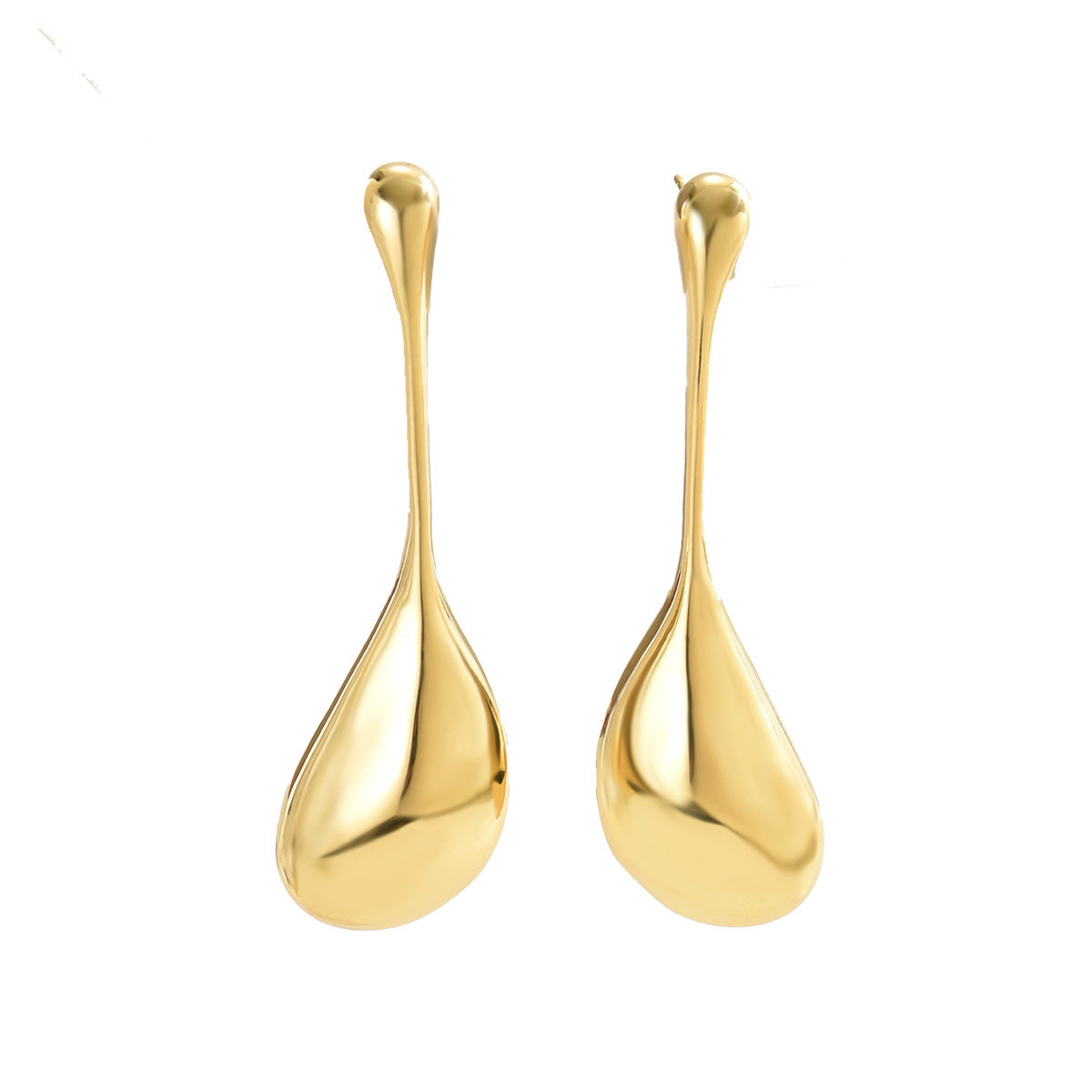 Boucles d’Oreilles Femme Design Géométrique Goutte d’Eau – Style Minimaliste et Tendance