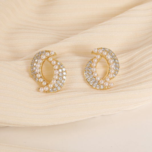 Boucles d'oreilles géométriques en perles – Légèreté & luxe discret