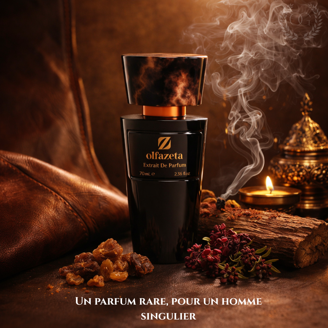 DARK NECTAR - MEN'S FRAGRANCE - Smoky, resinous woody scent – ​​Intense &amp; magnetic trail | Chogan n°147M