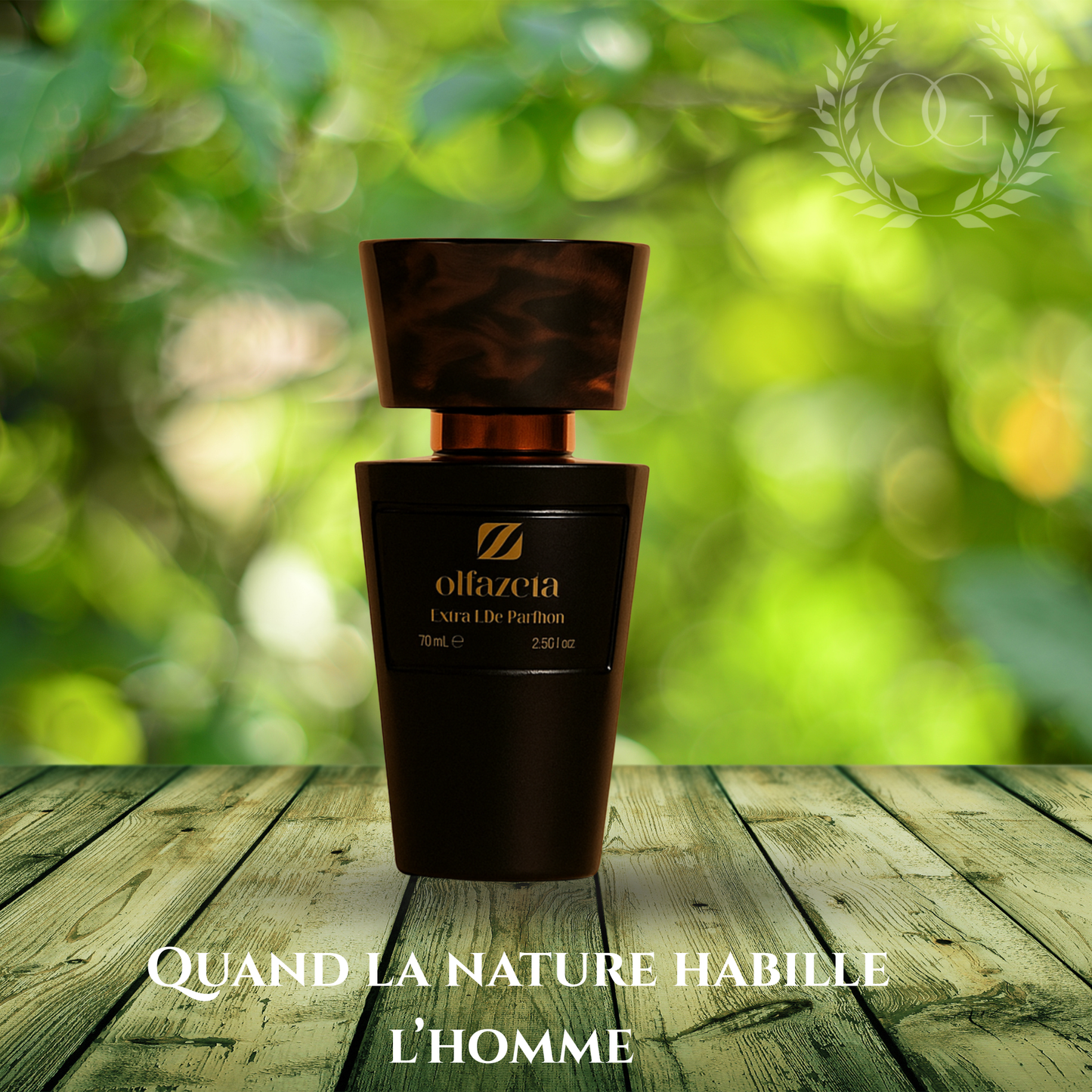 MEN'S FRAGRANCE - Aromatic woody green – Elegant &amp; natural trail | Chogan n°108