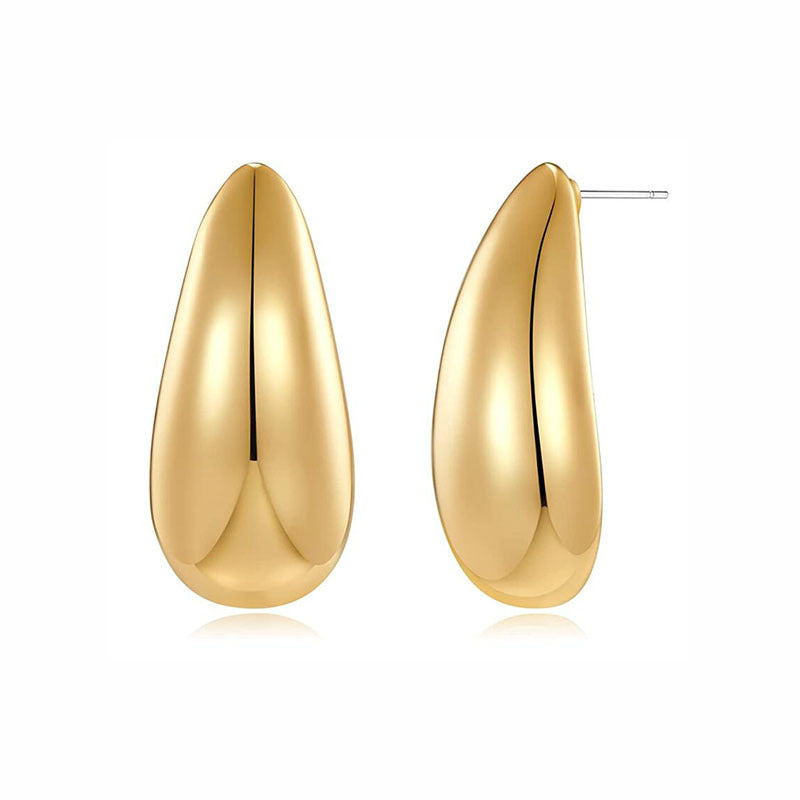Boucles d’Oreilles Goutte d’Eau – Élégance Minimaliste & Qualité Inoxydable