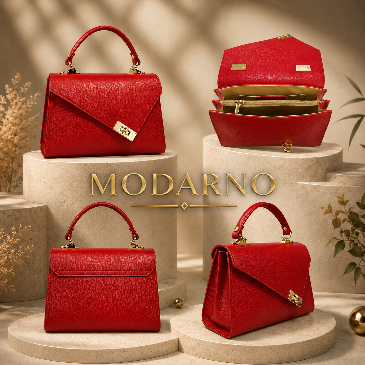 Sac Marina – Sac à Main Femme en Cuir Véritable Italien