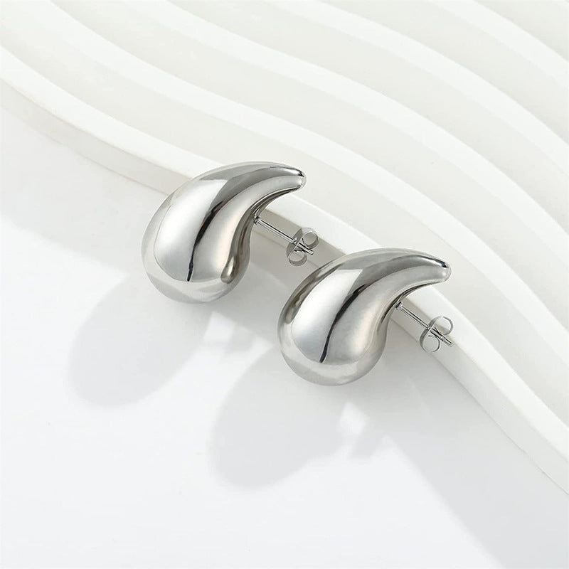 Boucles d’Oreilles Goutte d’Eau – Élégance Minimaliste & Qualité Inoxydable
