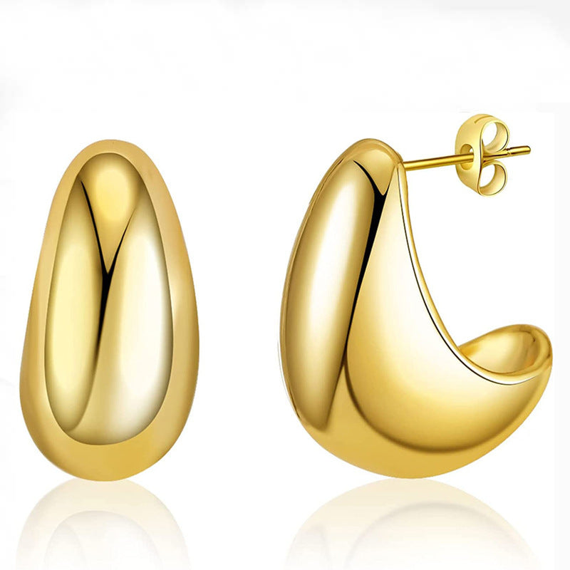 Boucles d’Oreilles Goutte d’Eau – Élégance Minimaliste & Qualité Inoxydable