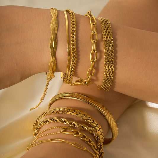 Bracelet en Acier Inoxydable – Élégance Minimaliste & Moderne
