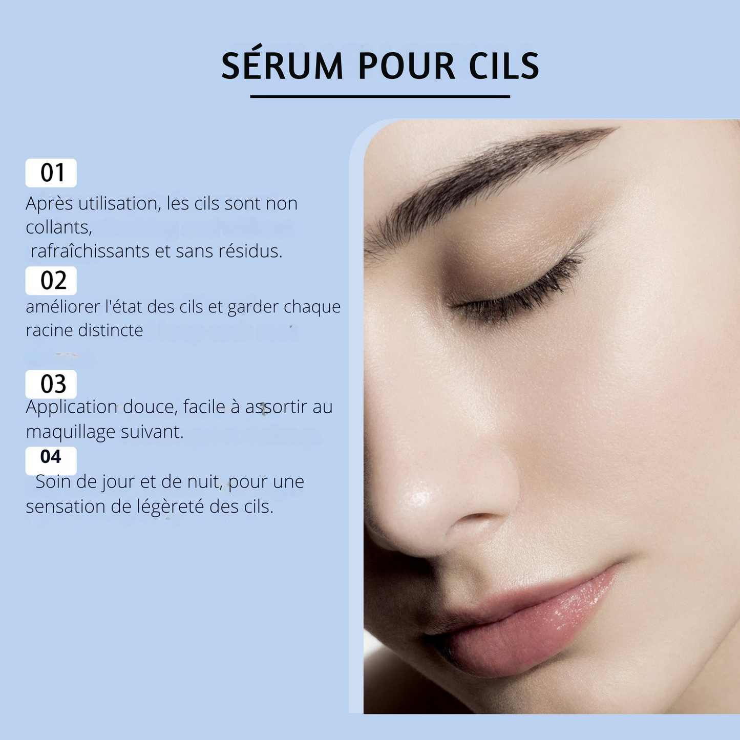 Sérum Croissance Cils JAYSUING – Longueur, Densité & Hydratation