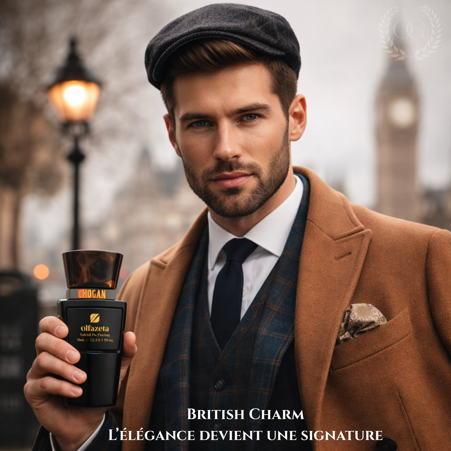 BRITISH CHARM FOR HIM- PARFUM HOMME – Boisé aromatique |  Sillage raffiné et élégant I Chogan n°160M