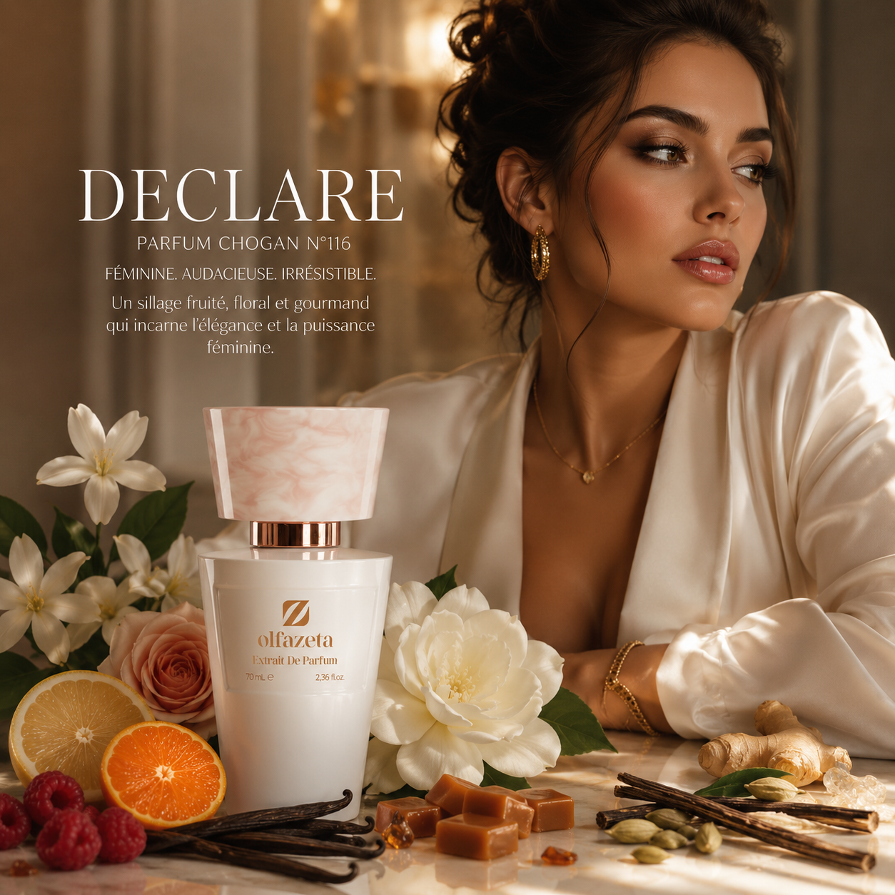 DECLARE – Parfum Femme Gourmand Épicé Floral | Chogan N°116
