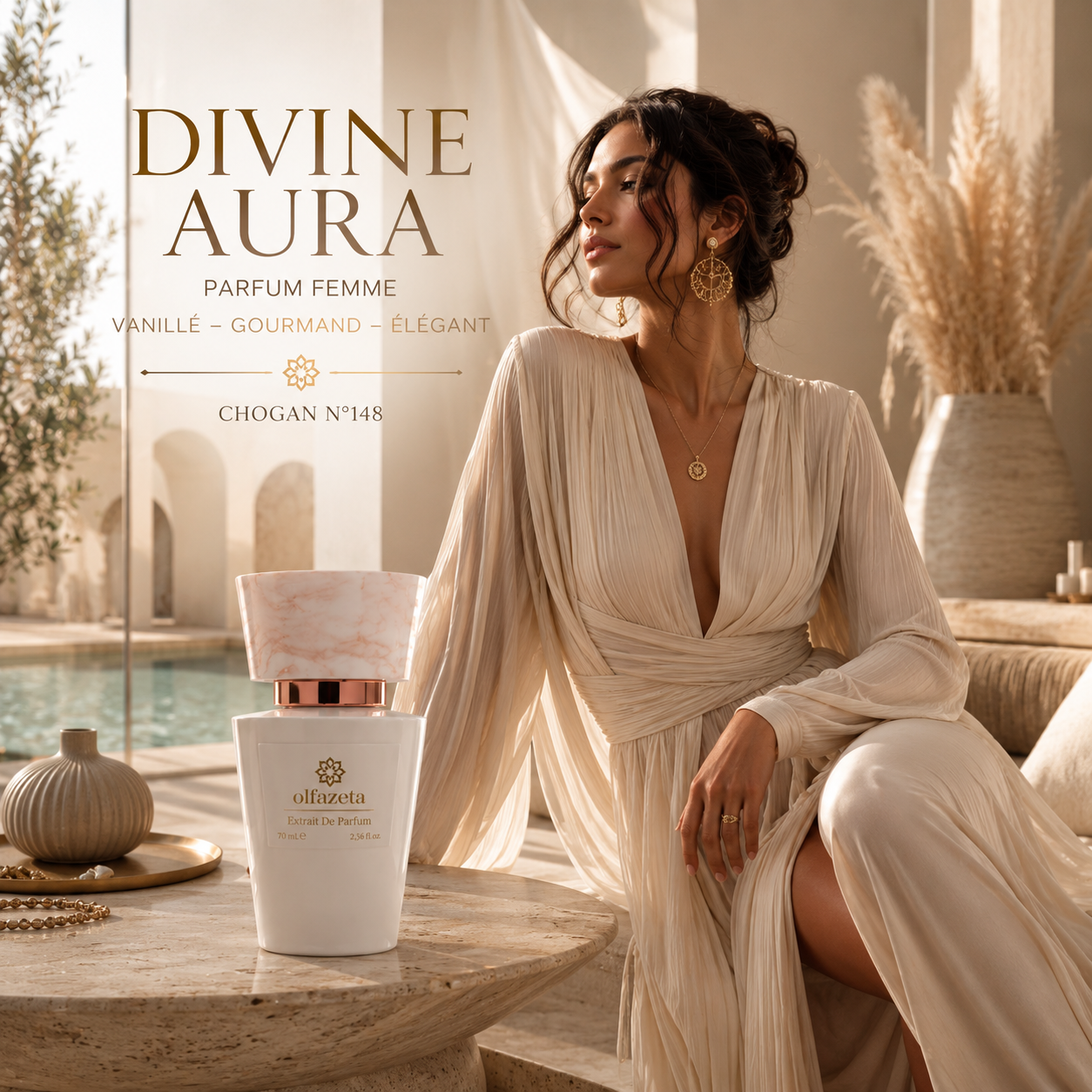 DIVINE AURA – Parfum Femme Vanillé Gourmand Élégant | Chogan N°148