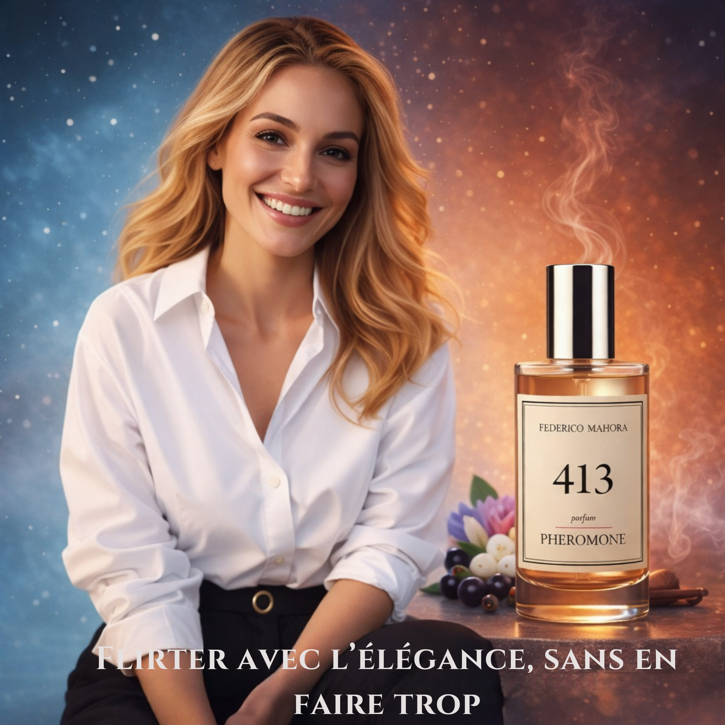 FM 413 – Parfum Phéromone Femme Oriental – 50 ml | FM World