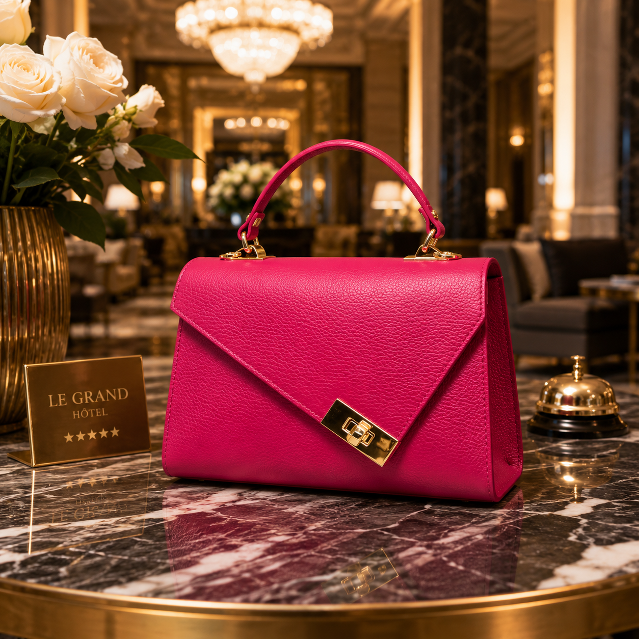 Sac Marina – Sac à Main Femme en Cuir Véritable Italien