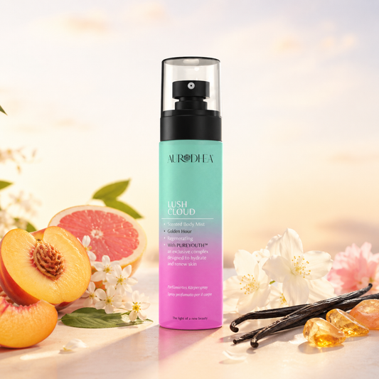 GOLDEN HOUR | Brume Corps Femme Fruité Gourmand – Lush Cloud Aurodhea N°SBM003