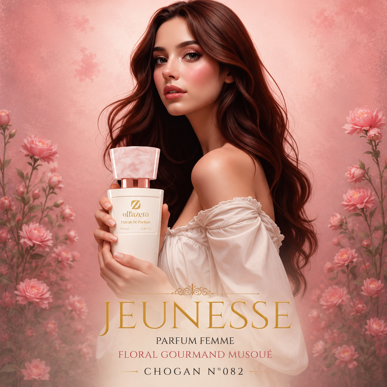 WOMEN'S PERFUME - Floral gourmand musk – Soft &amp; addictive trail | Chogan n°082