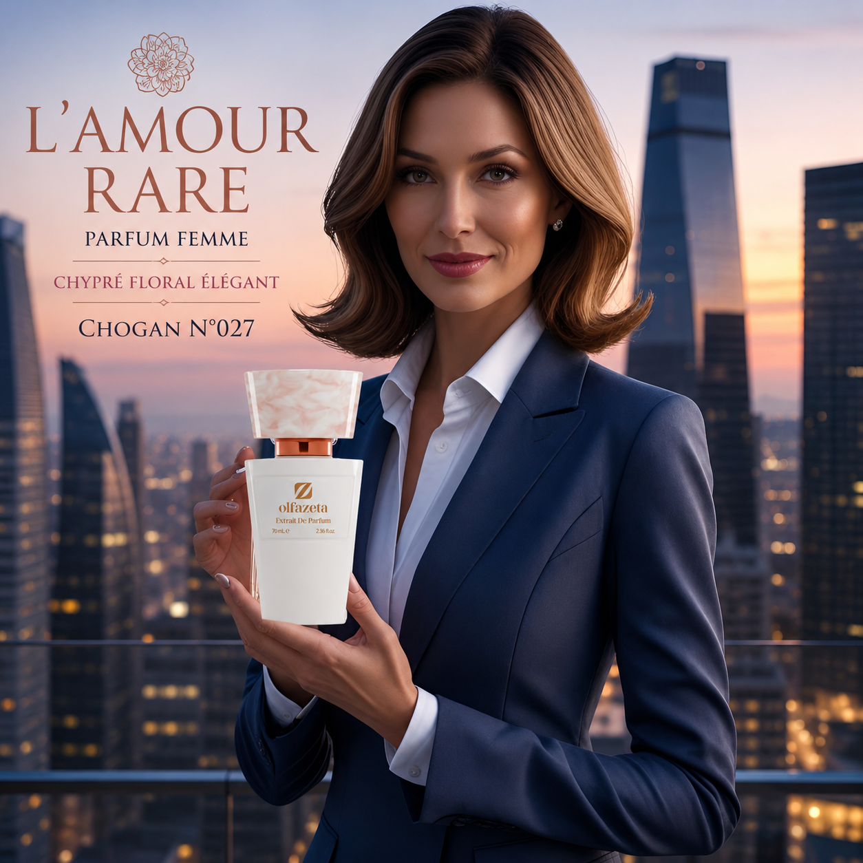 L’AMOUR RARE – Parfum Femme Chypré Floral Élégant | Chogan N°027