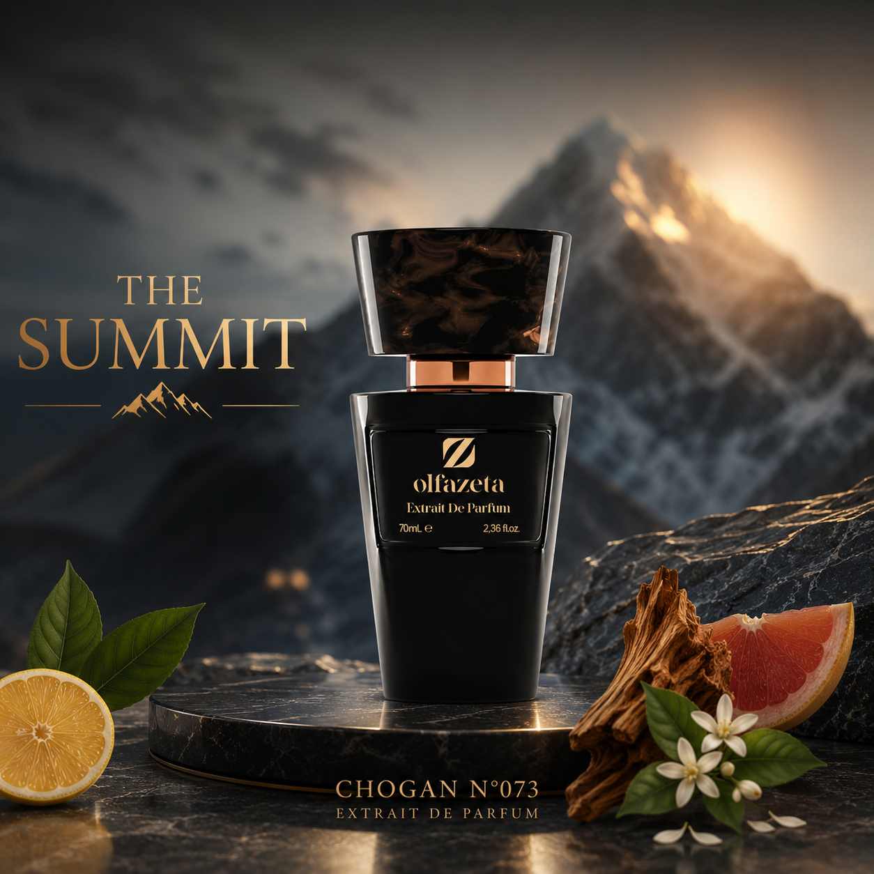 THE SUMMIT | Parfum Unisexe Boisé Hespéridé Musqué – Chogan N°073