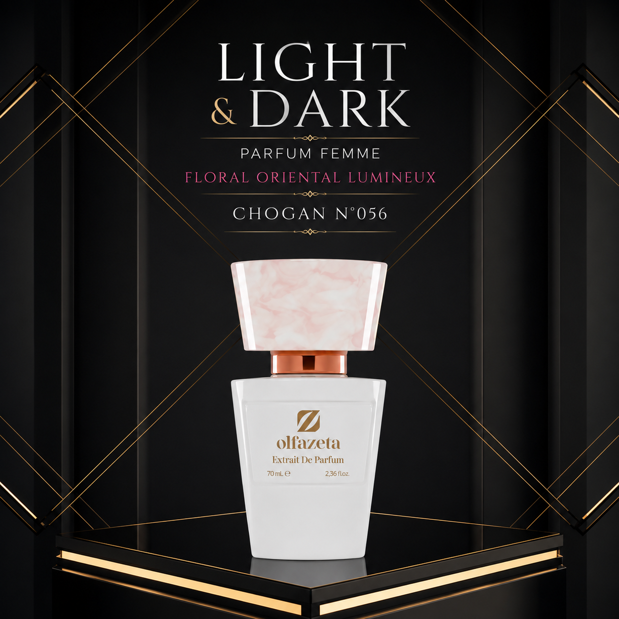 LIGHT & DARK – Parfum Femme Floral Oriental Lumineux | Chogan N°056