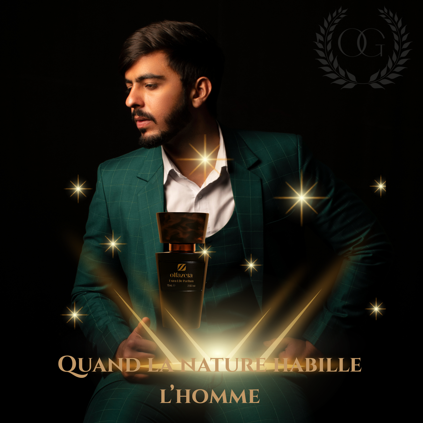 MEN'S FRAGRANCE - Aromatic woody green – Elegant &amp; natural trail | Chogan n°108