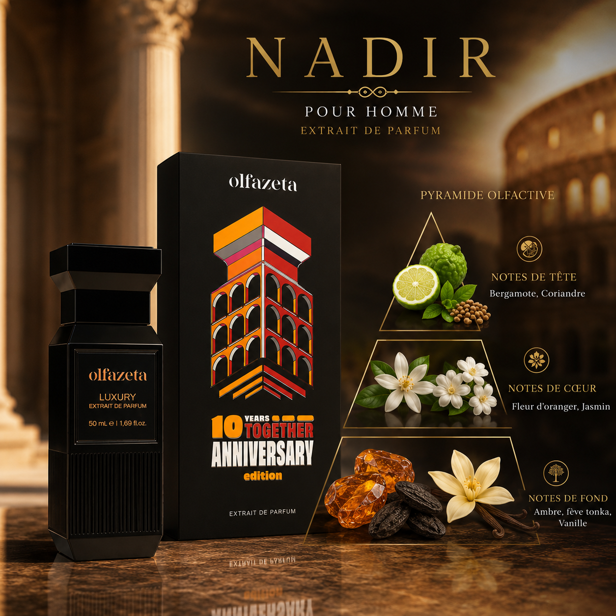 NADIR | Parfum Homme Oriental Ambré Épicé