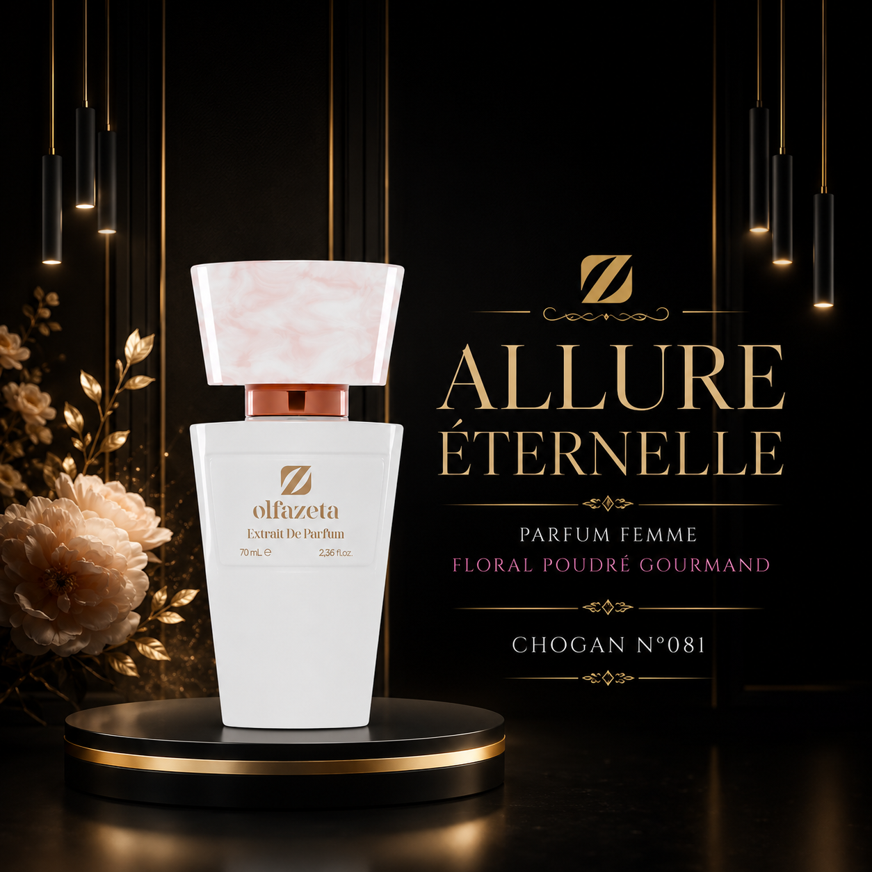 ALLURE ÉTERNELLE – Parfum Femme Floral Poudré Gourmand | Chogan N°081