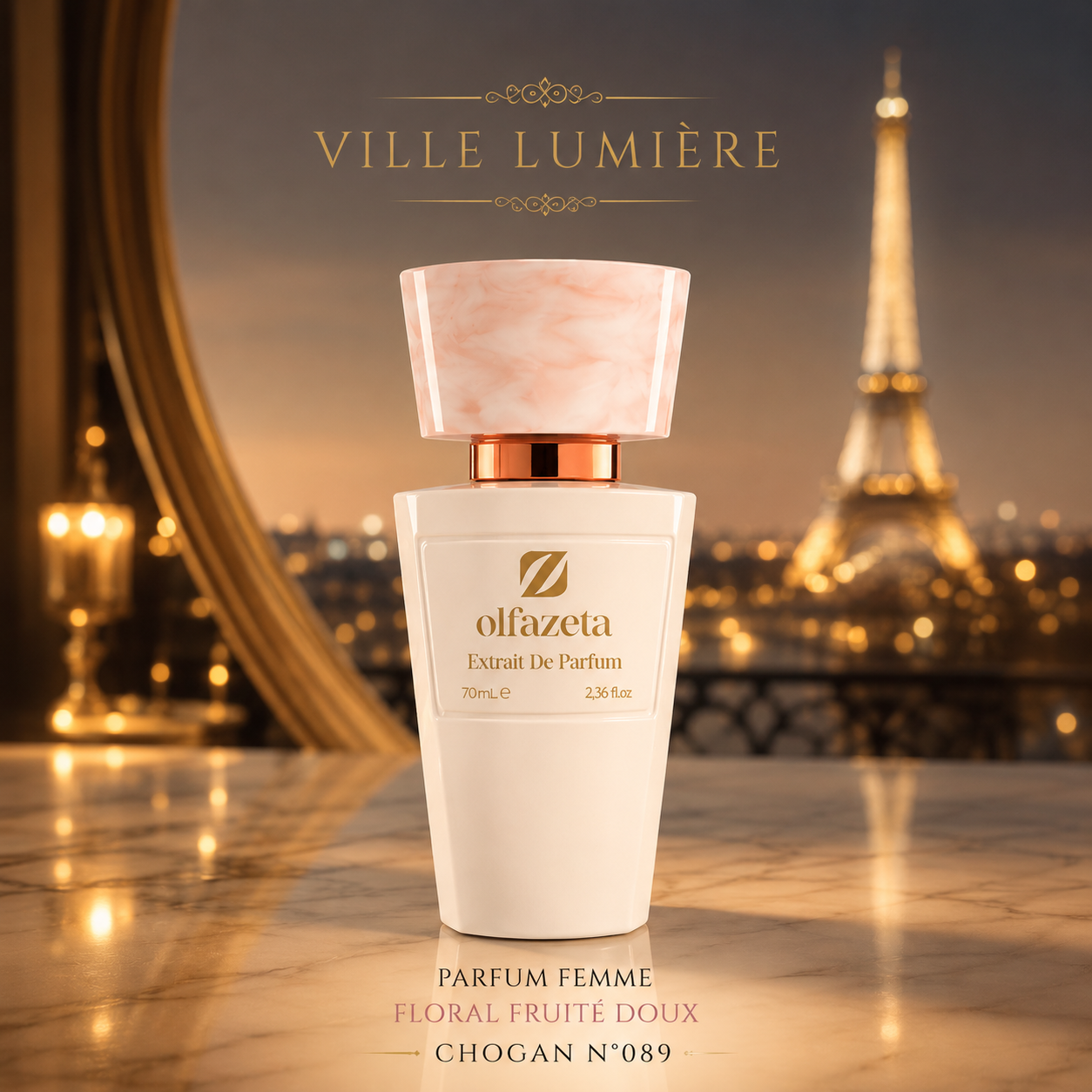 VILLE LUMIÈRE – Parfum Femme Floral Fruité Doux | Chogan N°089