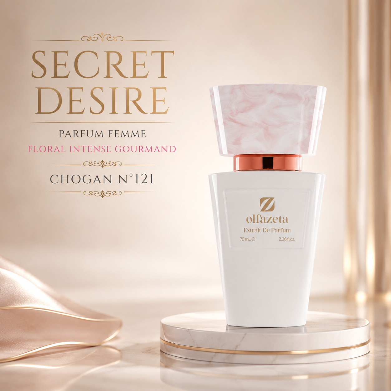 SECRET DESIRE – Parfum Femme Floral Intense Gourmand | Chogan N°121