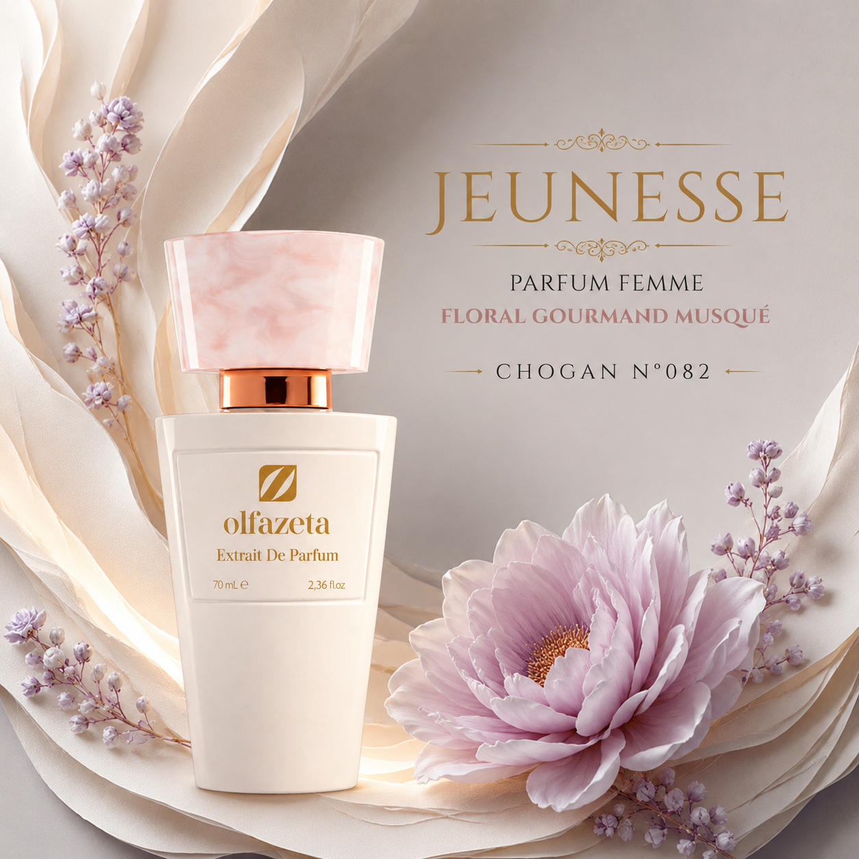 WOMEN'S PERFUME - Floral gourmand musk – Soft &amp; addictive trail | Chogan n°082
