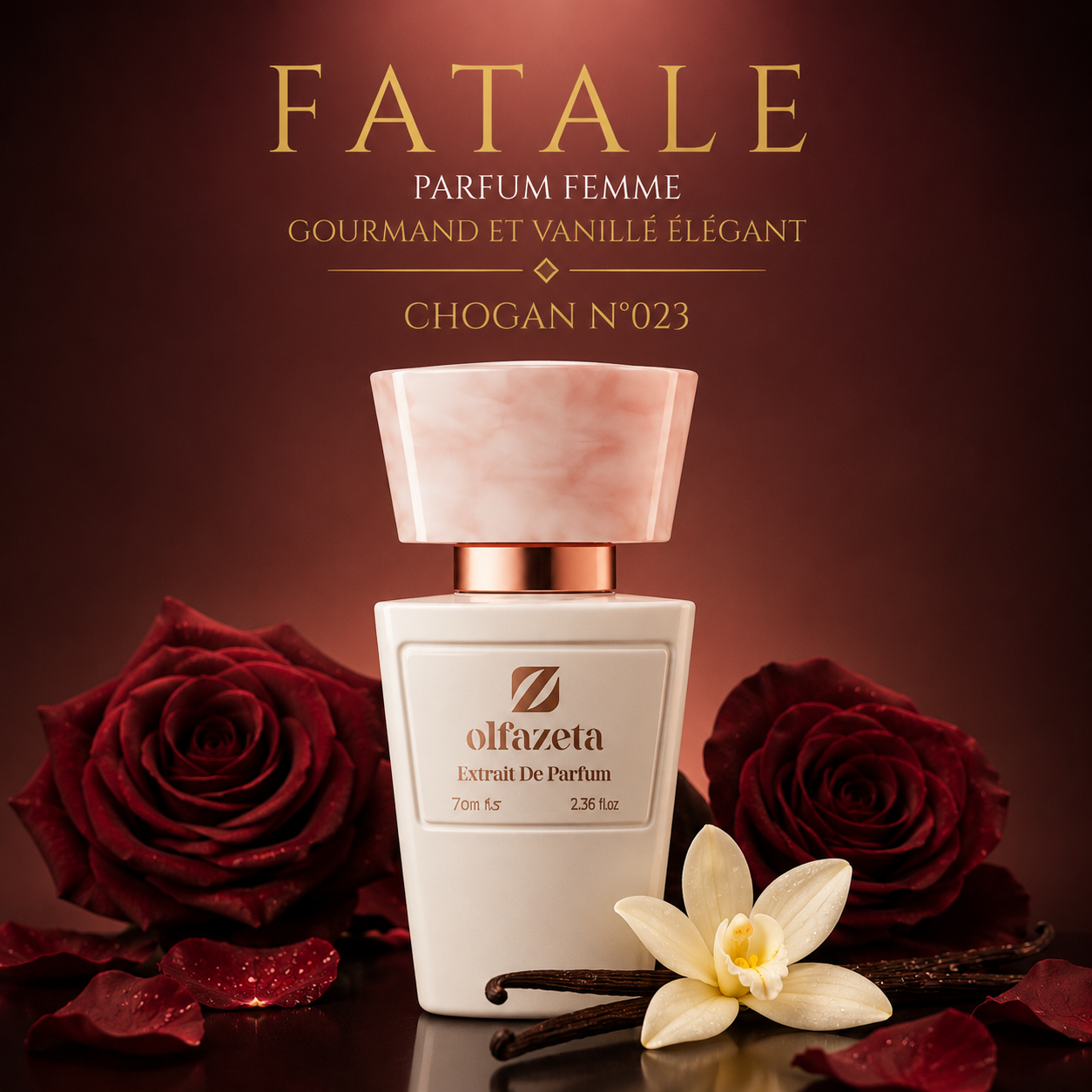 FATALE – Parfum Femme Gourmand et Vanillé Élégant | Chogan N°023