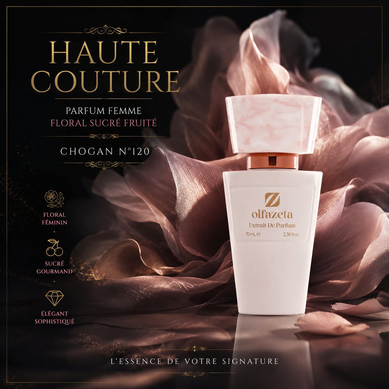 HAUTE COUTURE – Parfum Femme Floral Sucré Fruité | Chogan N°120