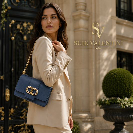 Sac Bandoulière MINI Femme Cuir Italien – Suie Valentin