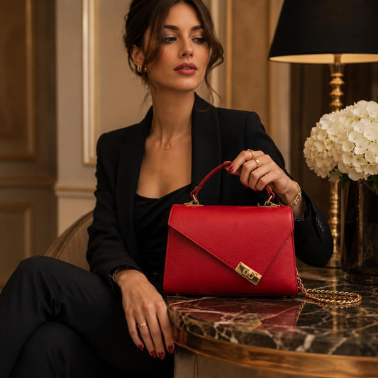 Sac Marina – Sac à Main Femme en Cuir Véritable Italien