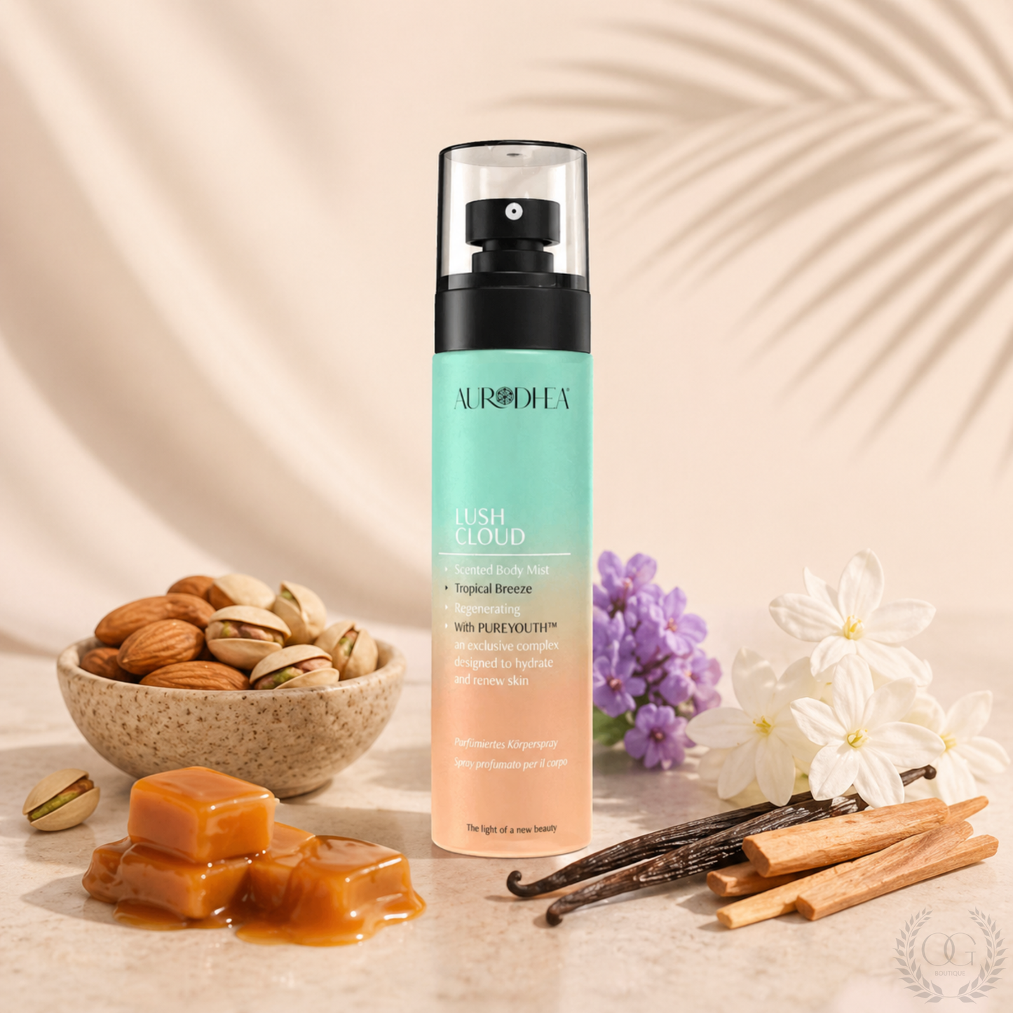 TROPICAL BREEZE | Brume Corps Femme Oriental Gourmand – Lush Cloud Aurodhea N°SBM001