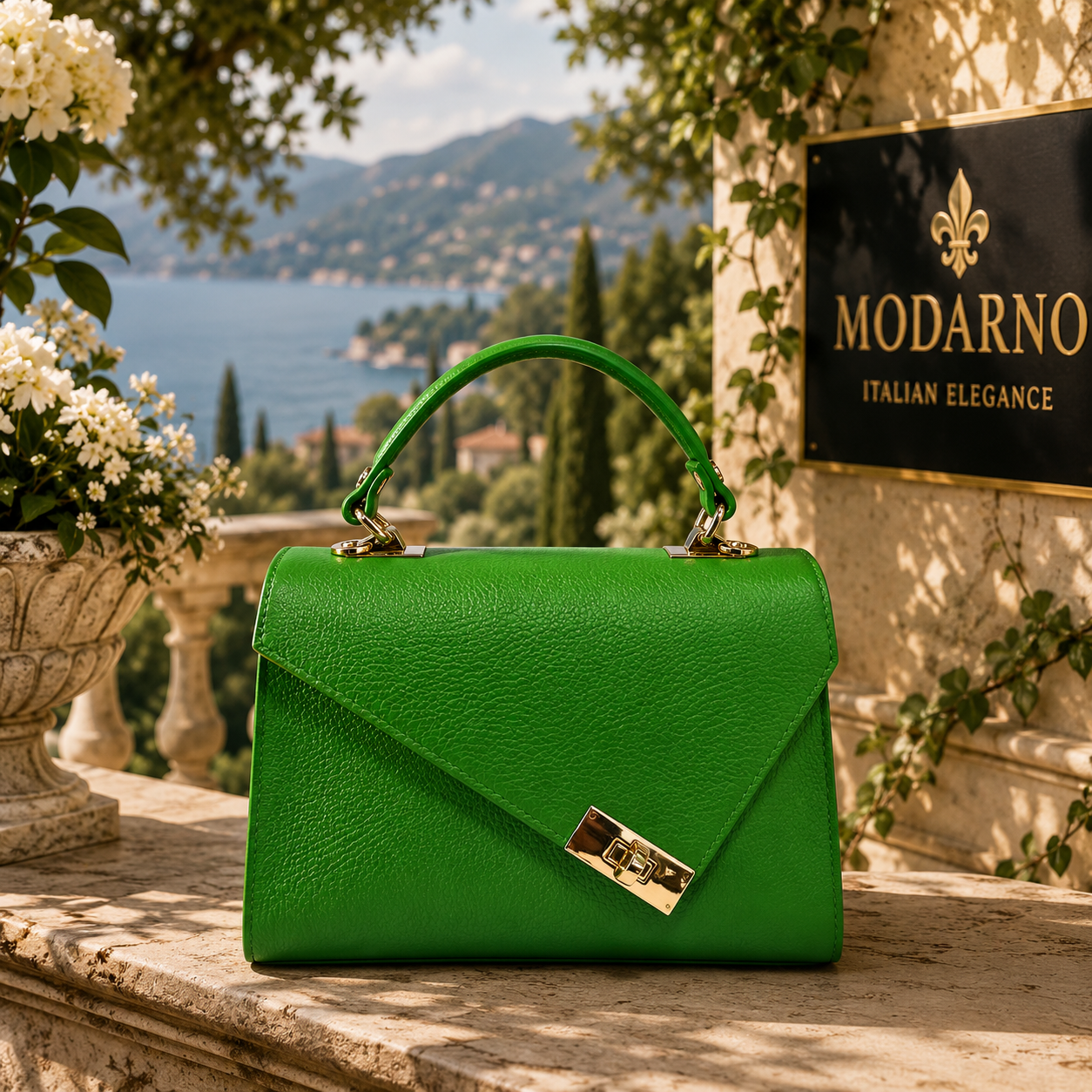 Sac Marina – Sac à Main Femme en Cuir Véritable Italien