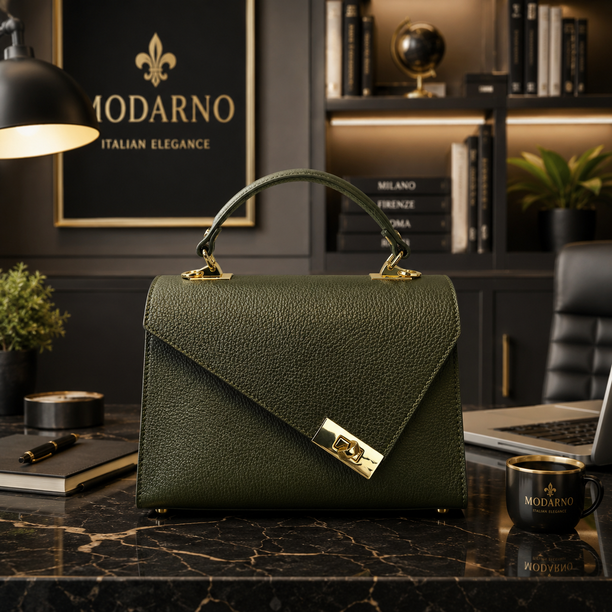 Sac Marina – Sac à Main Femme en Cuir Véritable Italien