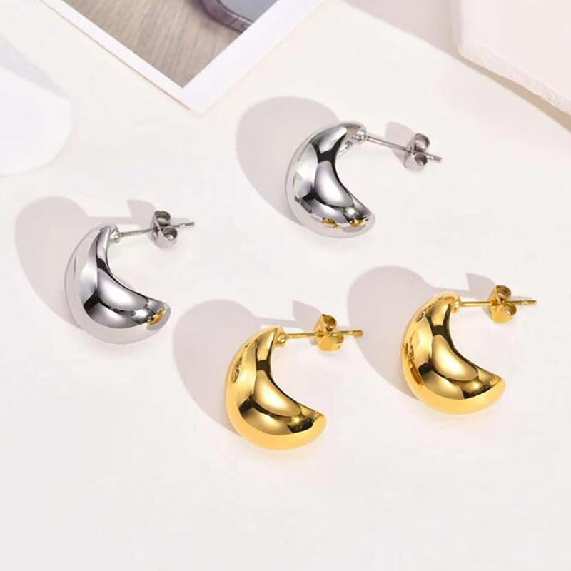 Boucles d’Oreilles Goutte d’Eau – Élégance Minimaliste & Qualité Inoxydable