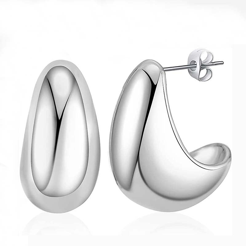 Boucles d’Oreilles Goutte d’Eau – Élégance Minimaliste & Qualité Inoxydable