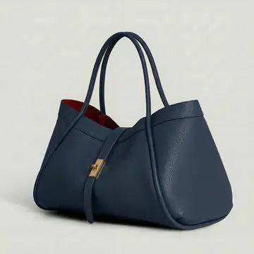 Sac en Cuir Véritable Fabriqué en Italie Élégant 45x25x20cm